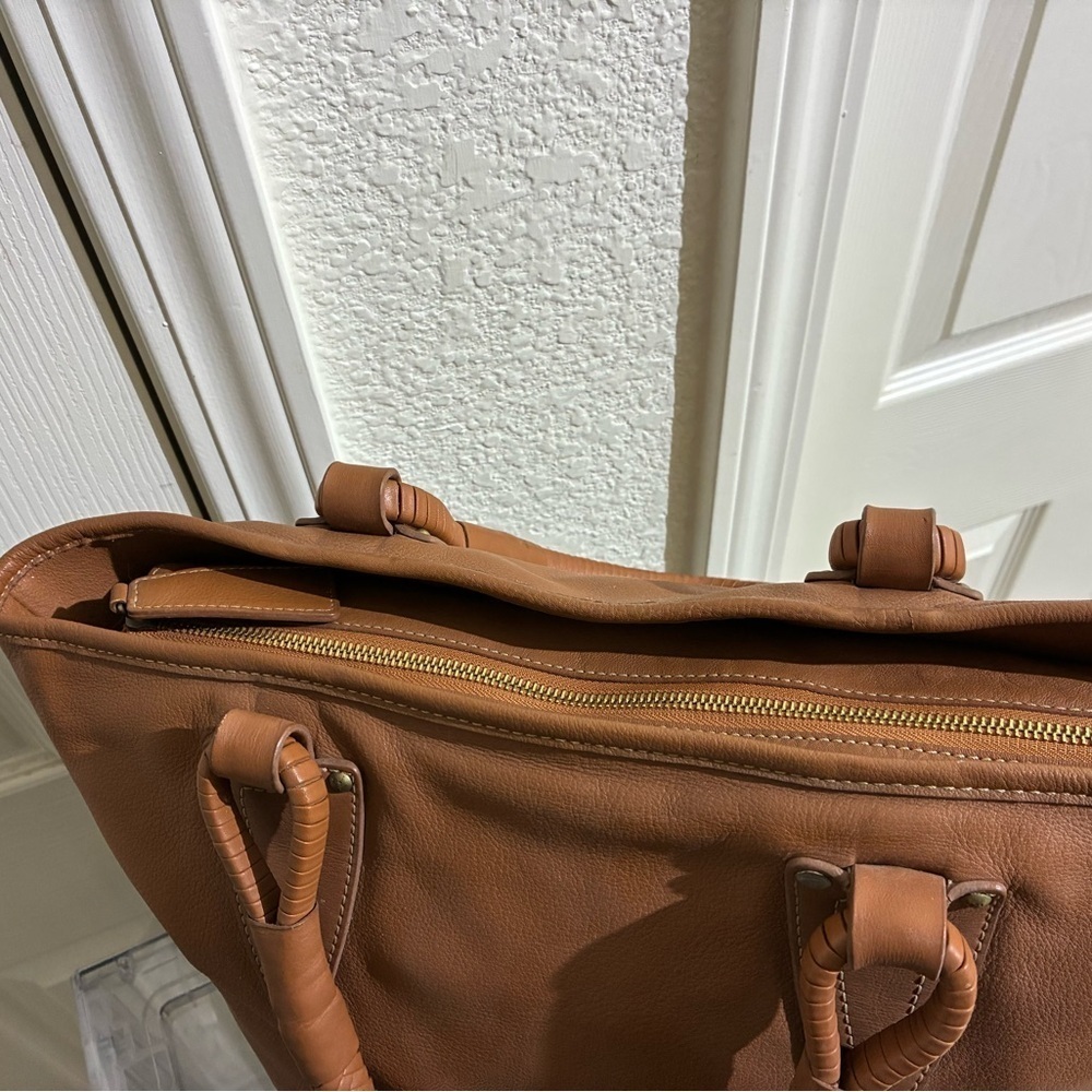 Brown Leather Tote Bag - Picture 5 of 9